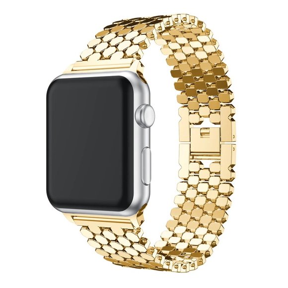 NEW Gold Adjustable Stainless Steel Strap band For Apple Watch - Picture 2 of 5